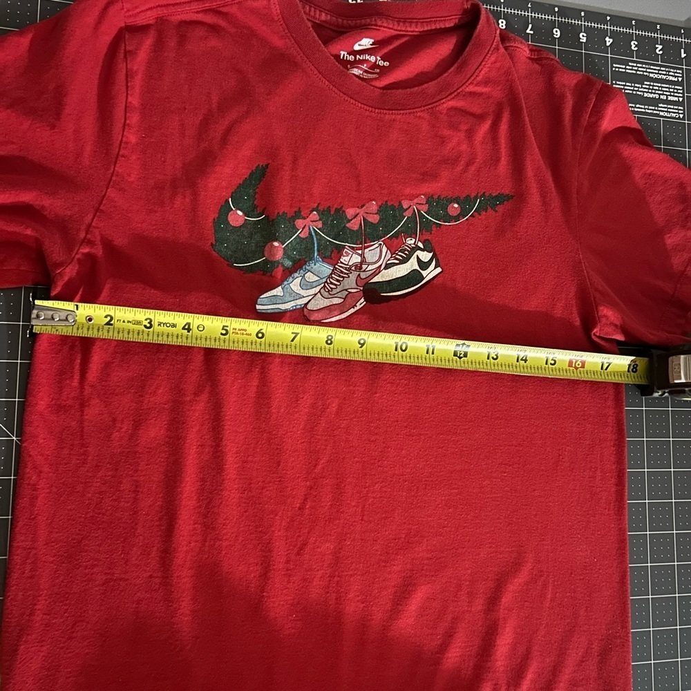 Nike Red Tee with Sneaker Design - Picture 3 of 5